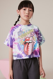 Purple Tie Dye Rolling Stones T-Shirt (3-16yrs) - Image 1 of 6