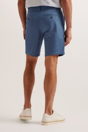 Ted Baker Blue Regular Dulwick Geo Print Shorts - Image 3 of 5