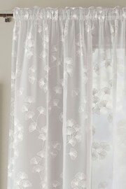 Enhanced Living White Willow Pair Of Voile Panels - Image 2 of 3