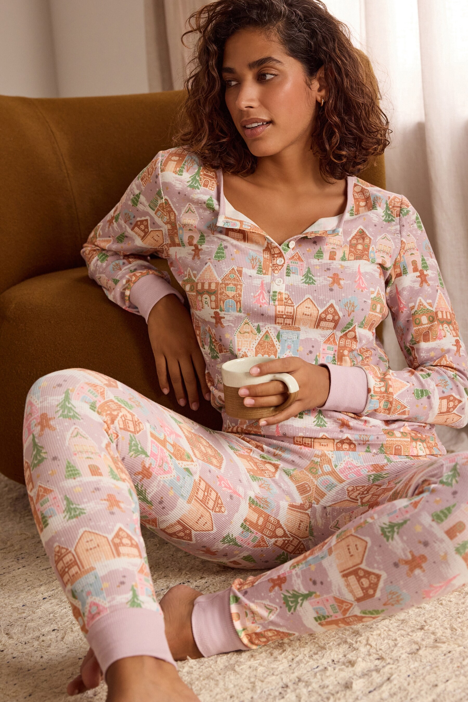 Buy Bath Body Works Gingerbread Christmas Waffle Pyjama Set from the Next UK online shop