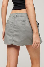 Superdry Grey Utility Parachute Skirt - Image 4 of 4