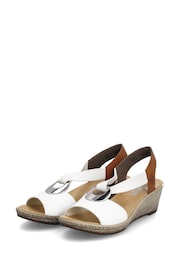 Rieker Womens Elastic Stretch Sandals - Image 6 of 10