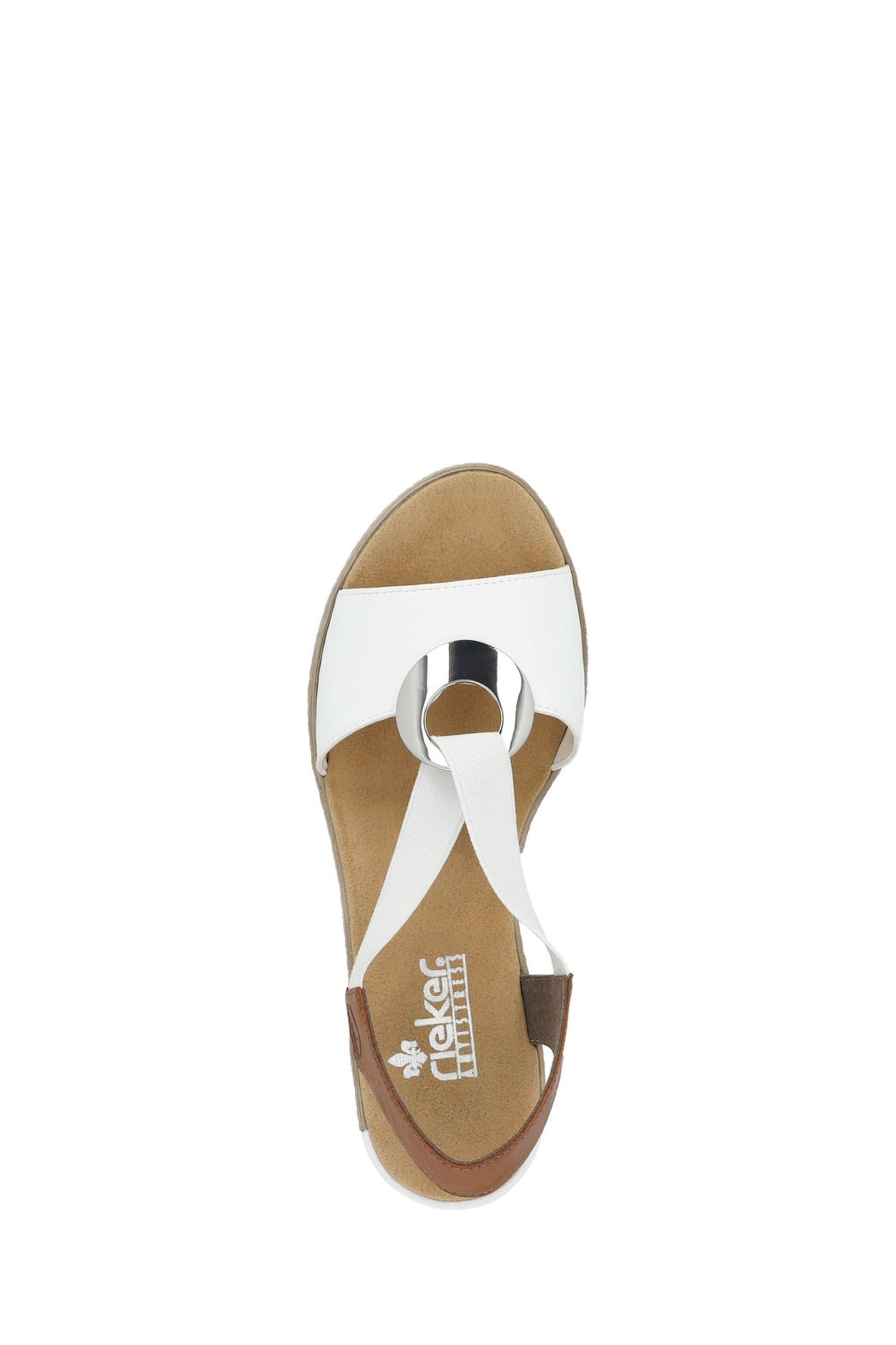 Rieker Womens Elastic Stretch Sandals - Image 8 of 10