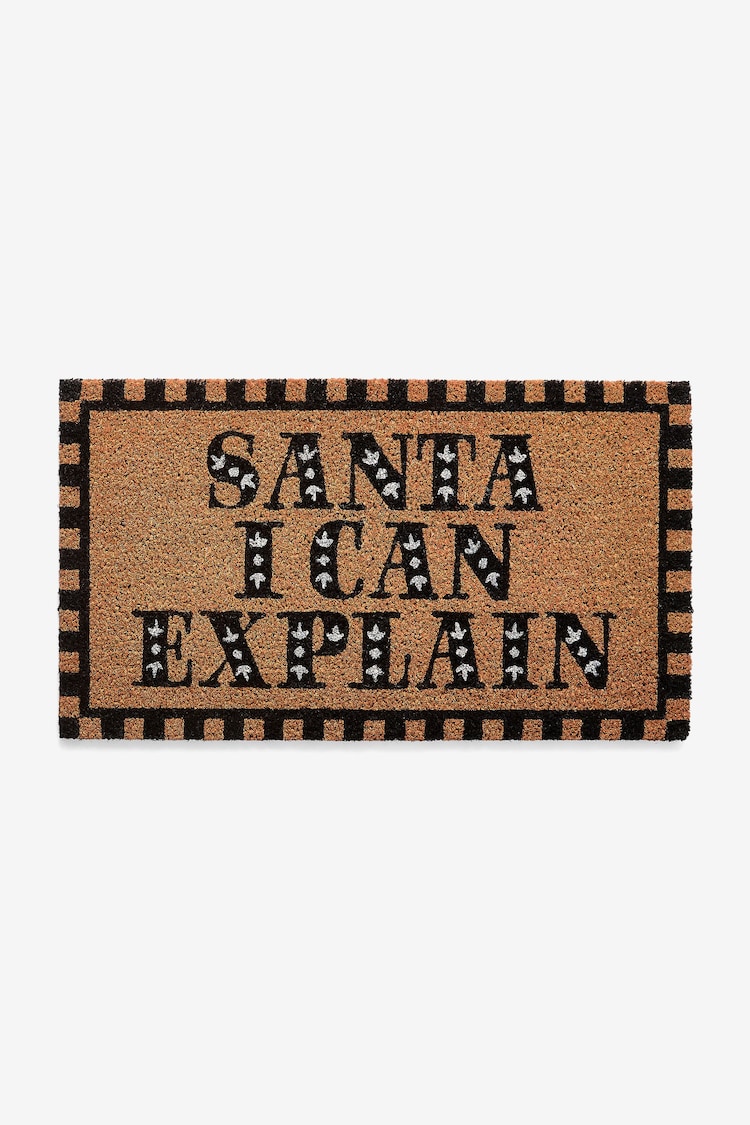 Rockett St George Black Santa I Can Explain Doormat - Image 2 of 2