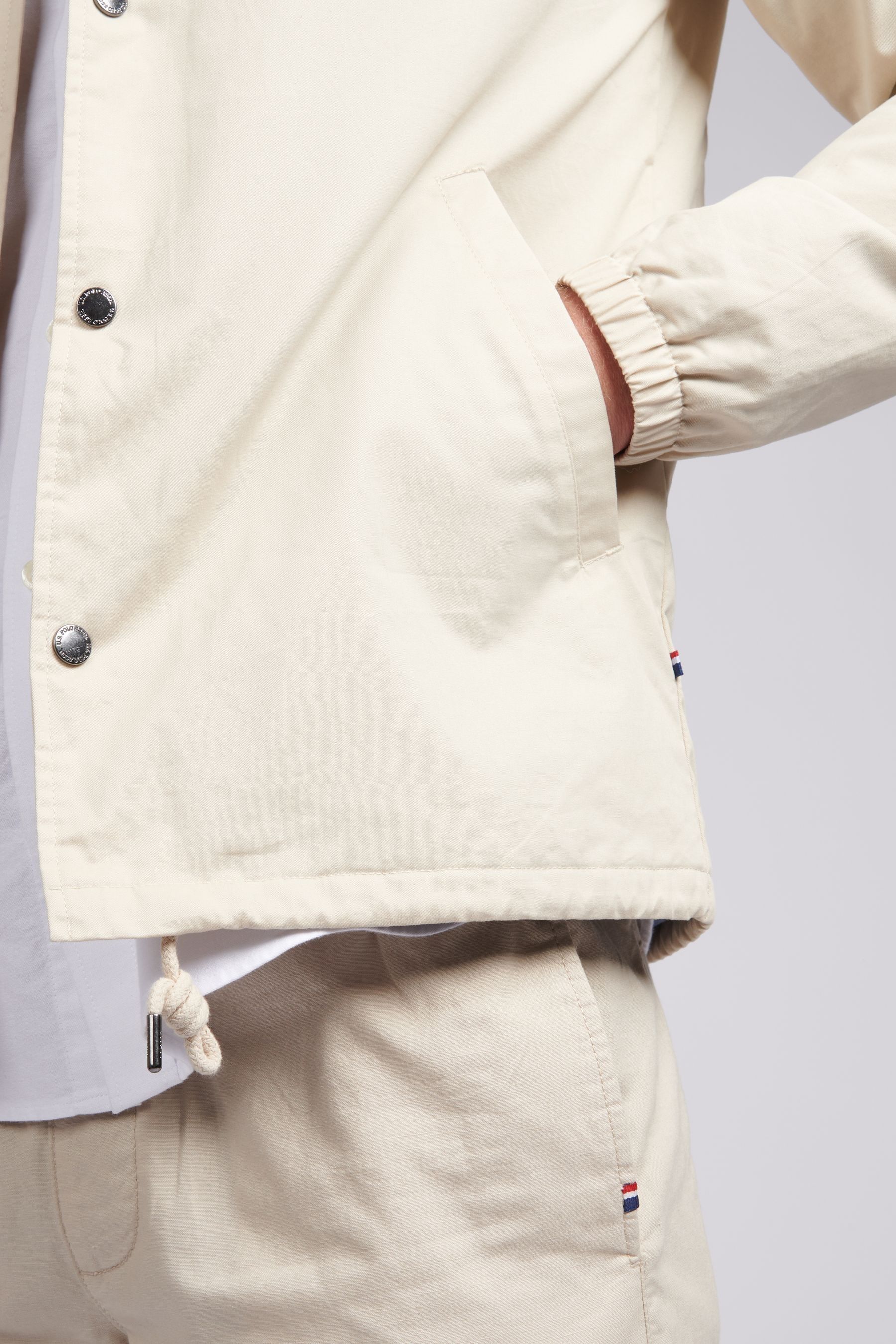 Men u pocketable coach jacket best sale