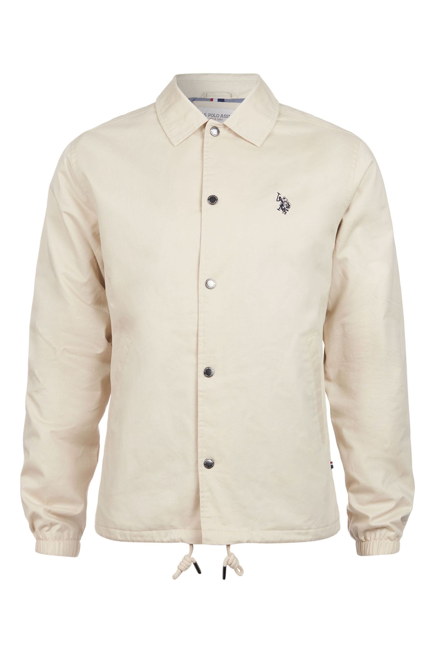 U.S. Polo Assn. Brown Modern Mens Coach Jacket