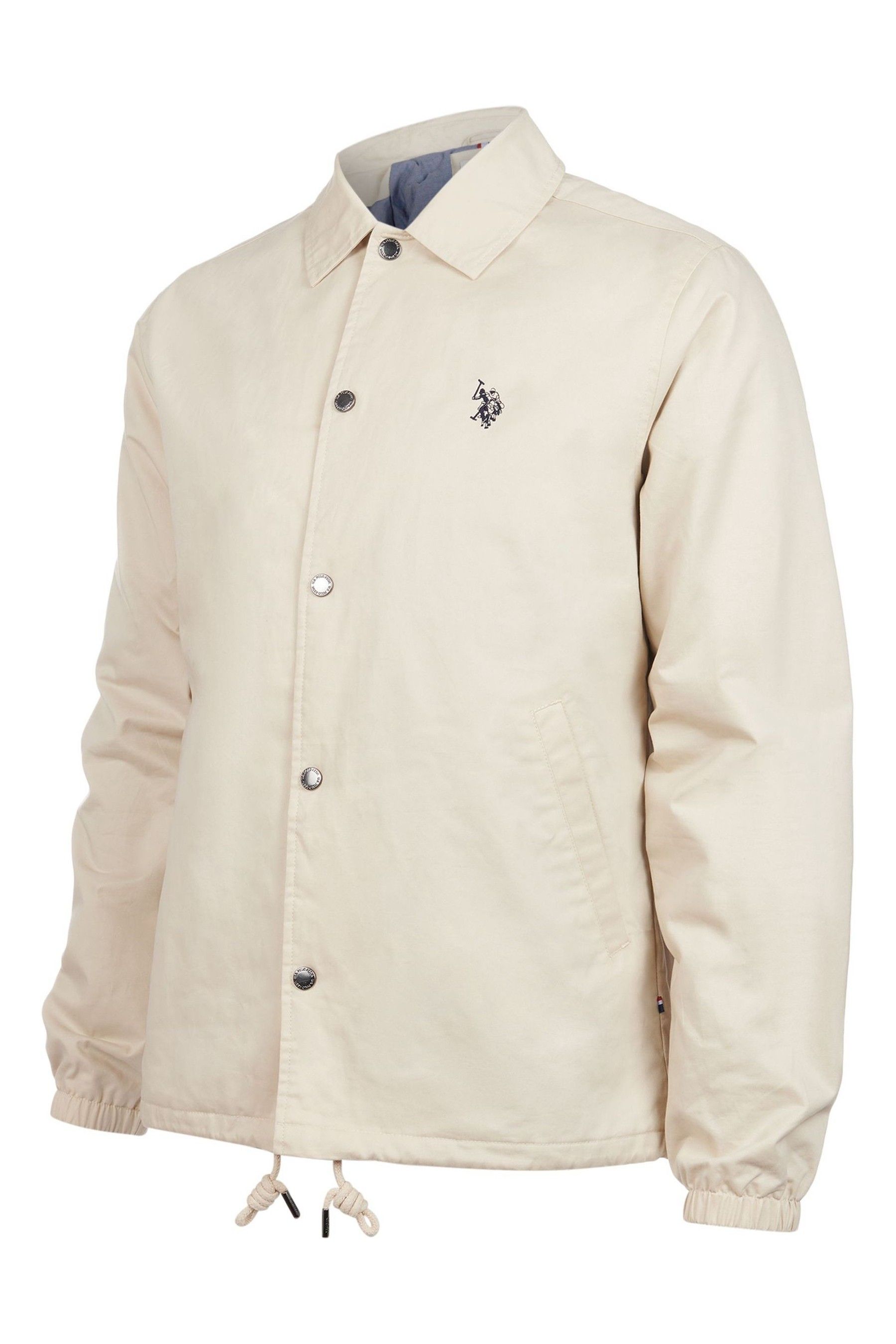 U.S. Polo Assn. Brown Modern Mens Coach Jacket