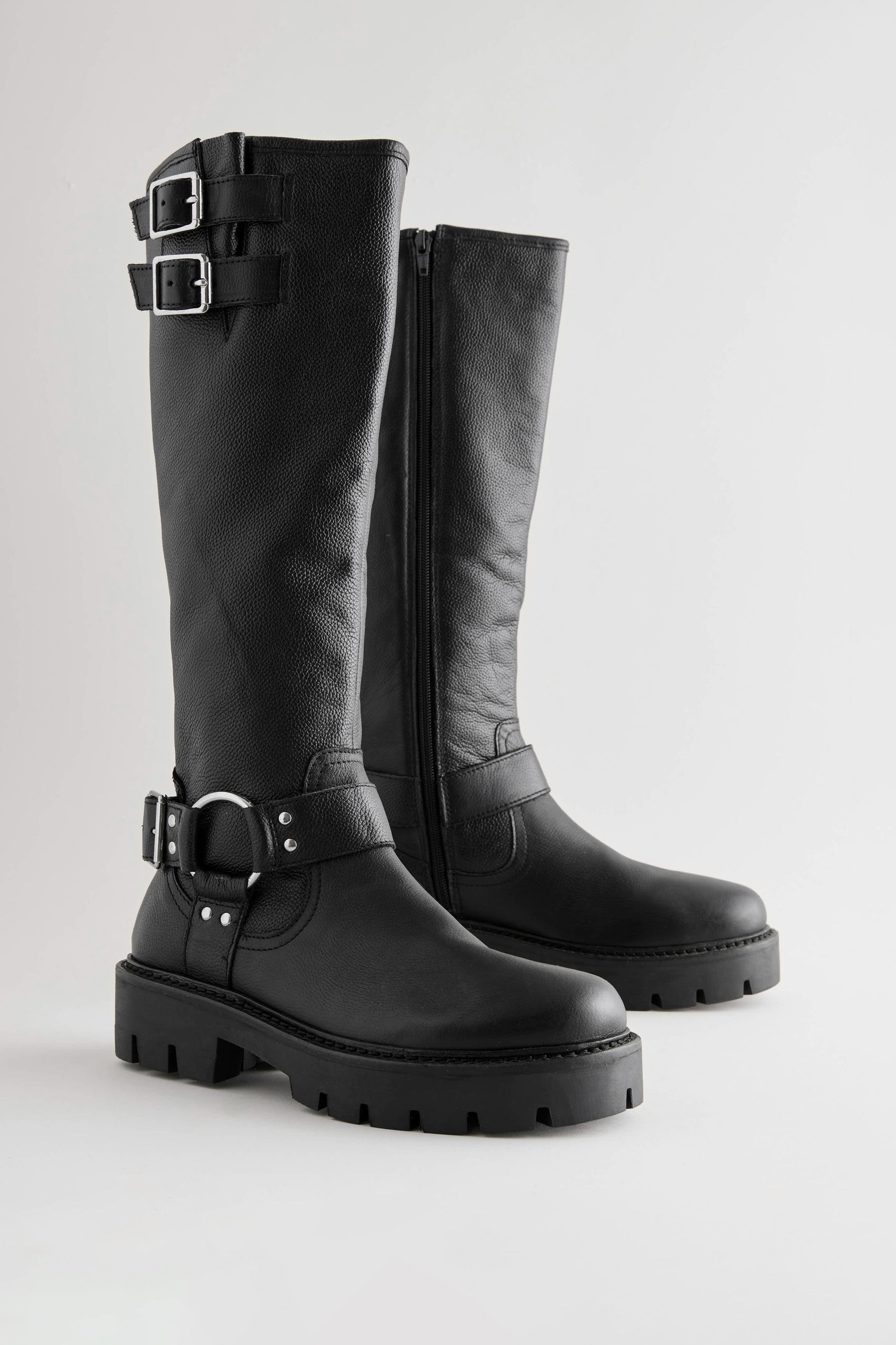 Wide fit biker boots uk discount