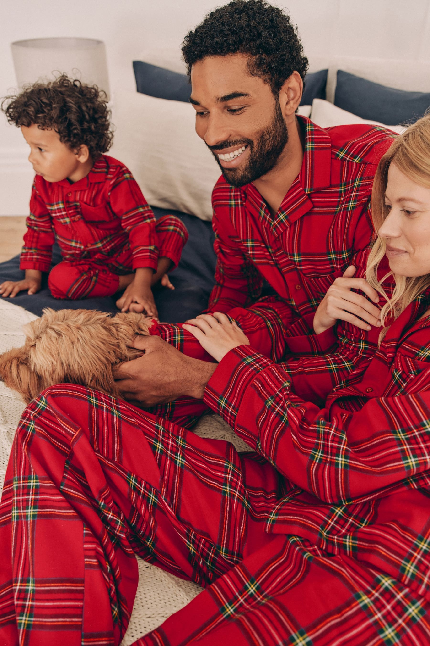 Buy Red Check Matching Family Pets Christmas Flannel 100 Cotton Pyjamas from Next Canada
