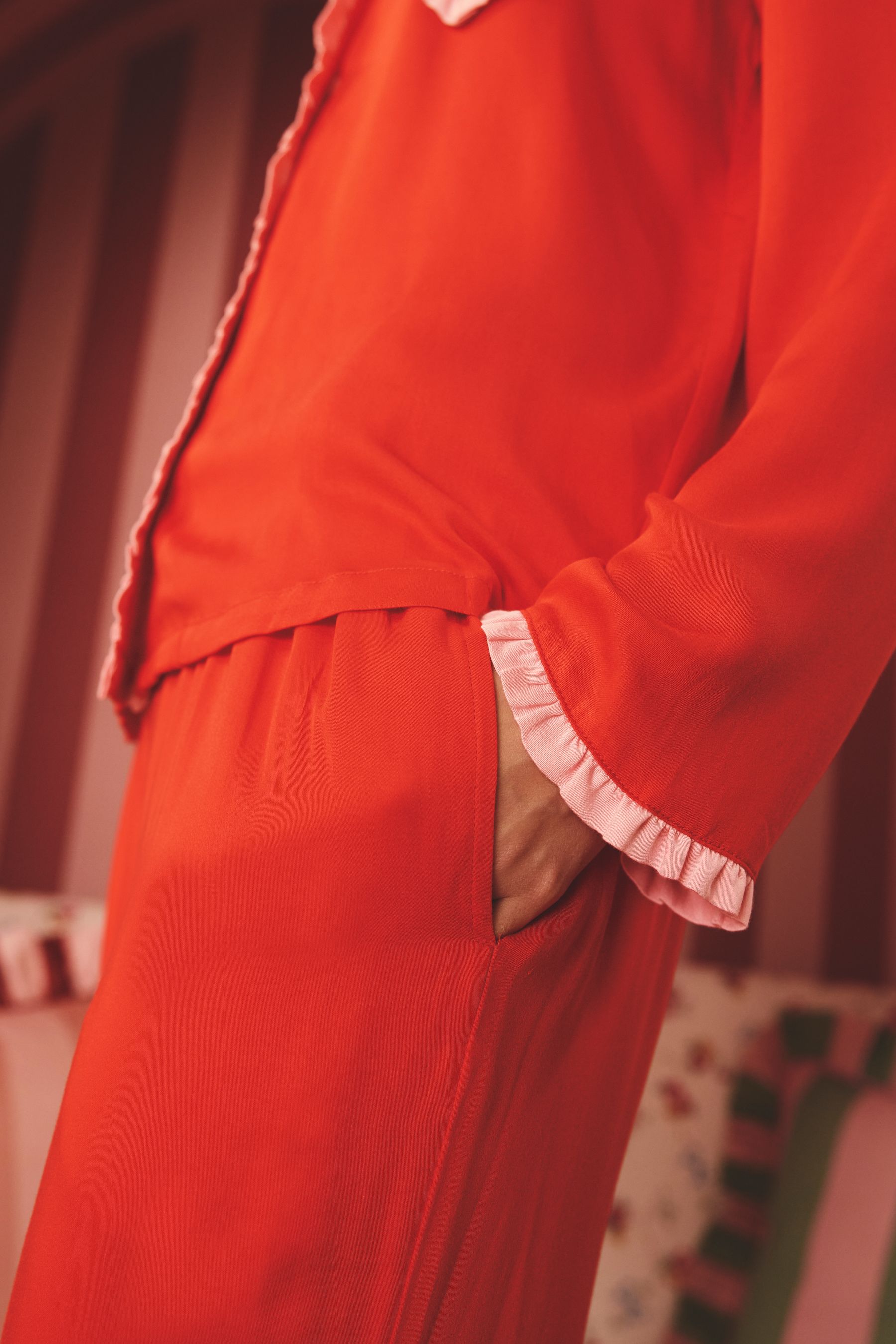 Buy Cath Kidston Red Button Up Pyjama Set from the Next UK online shop