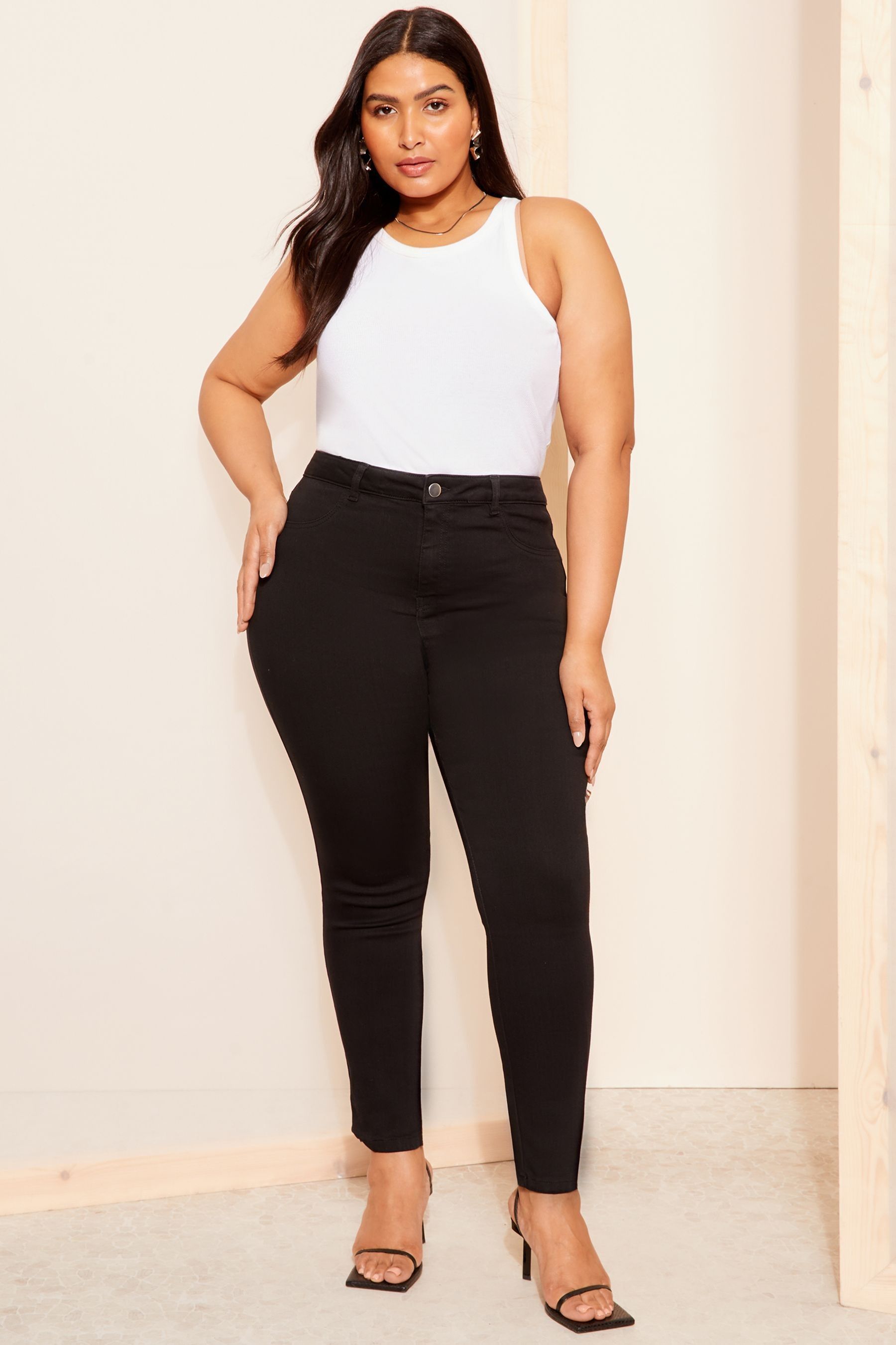 Buy Friends Like These Black Curve High Waisted Jeggings from the Next UK online shop