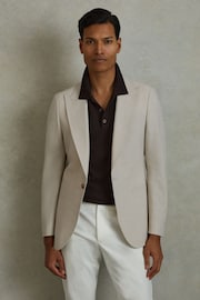 Reiss Stone Belmont Sb Slim Fit Single Breasted Blazer - Image 6 of 9