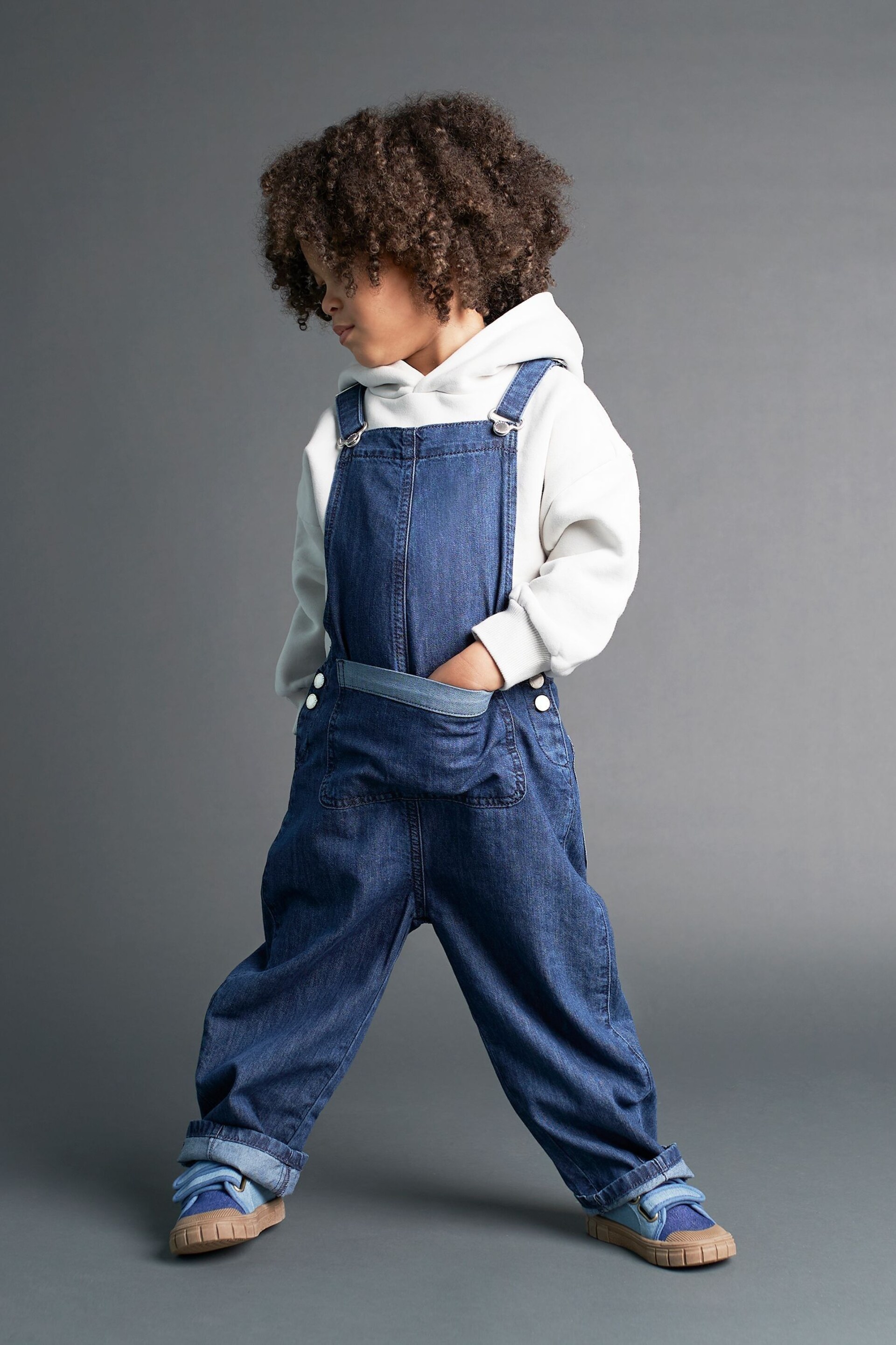 KIDLY Blue Dungarees - Image 1 of 7