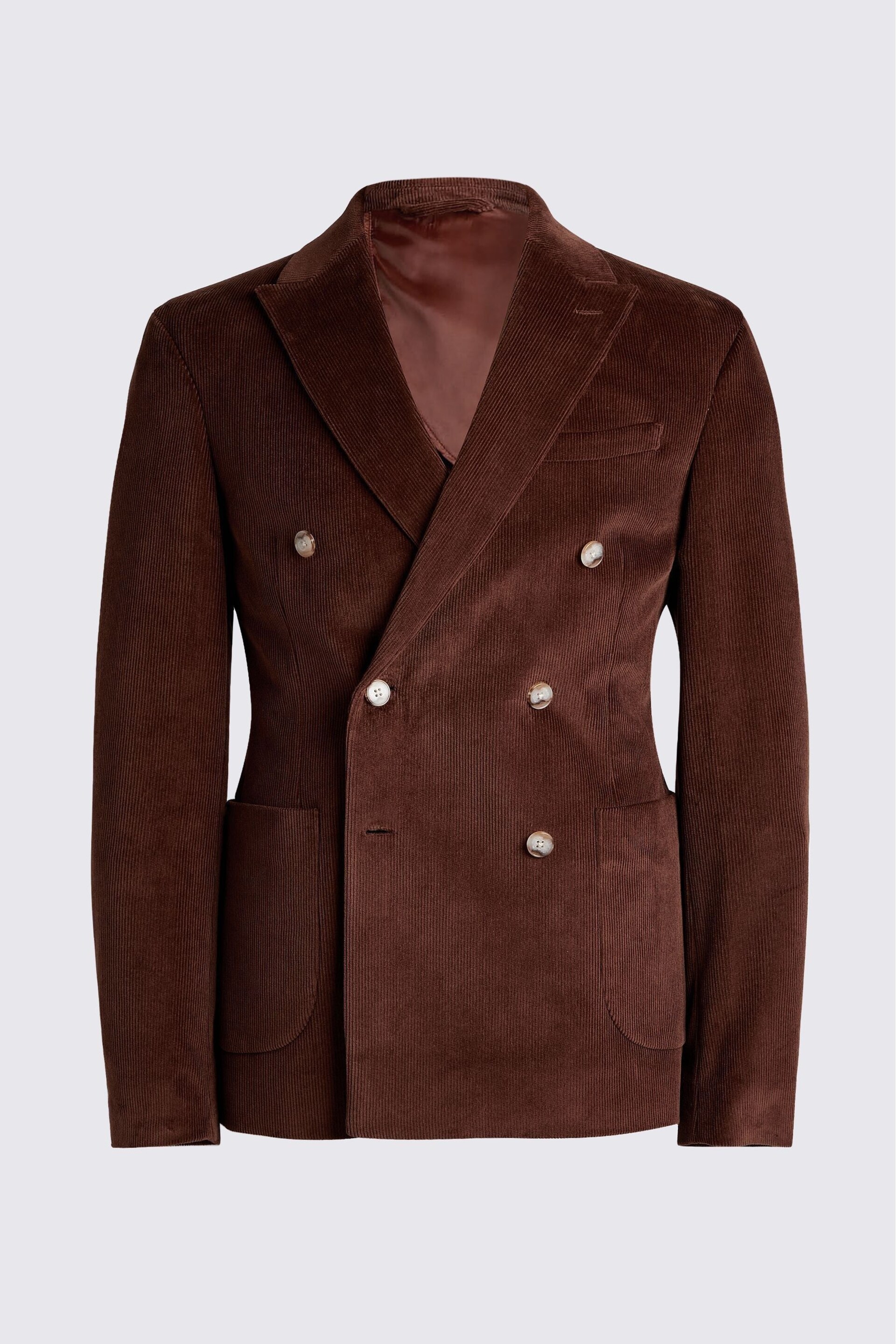 MOSS Copper Brown Slim Fit Corduroy Jacket - Image 6 of 6