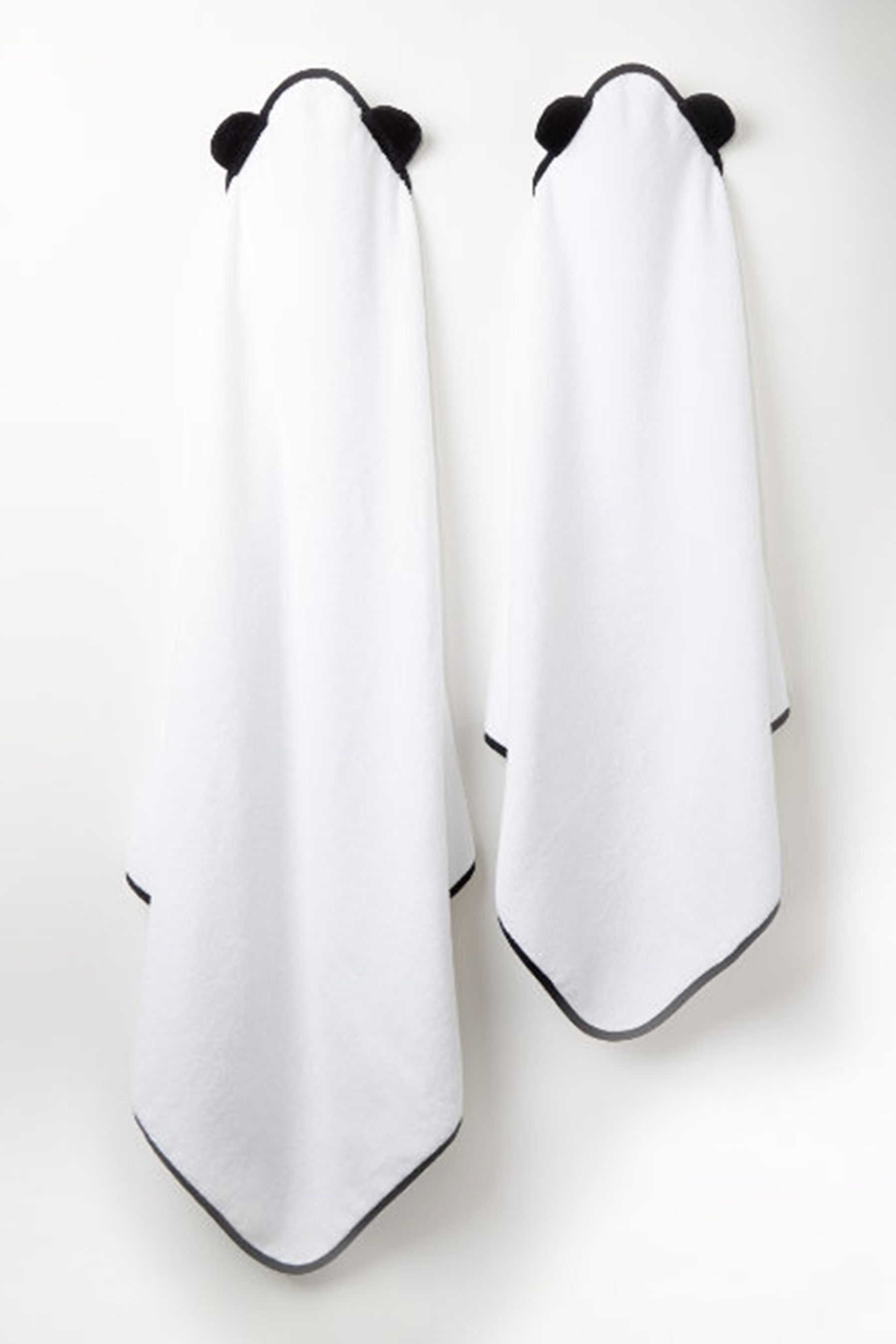 Buy Panda London White Panda Kids Bamboo Hooded Towel from Next Ireland
