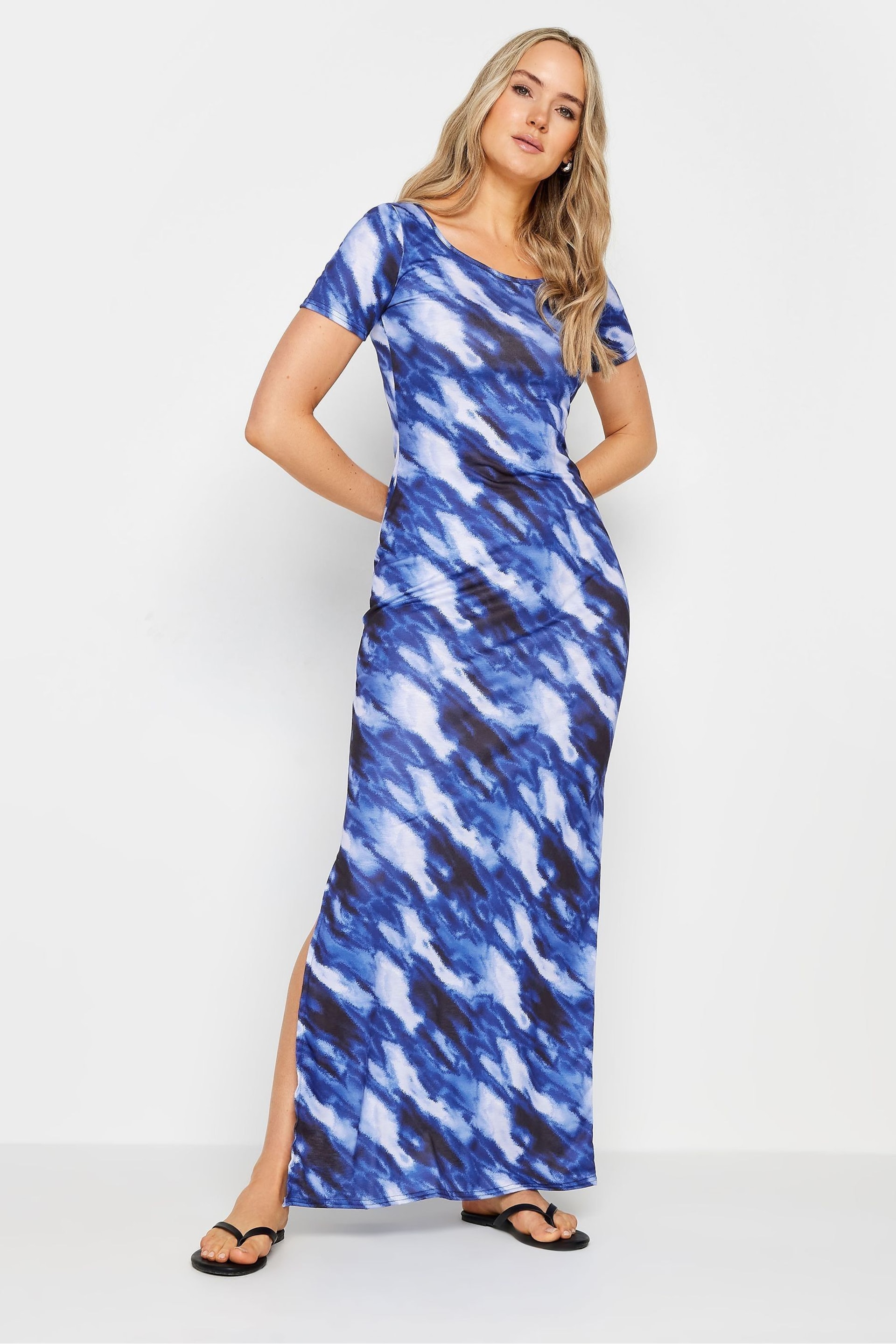 Long Tall Sally Blue Maxi Dress - Image 3 of 6