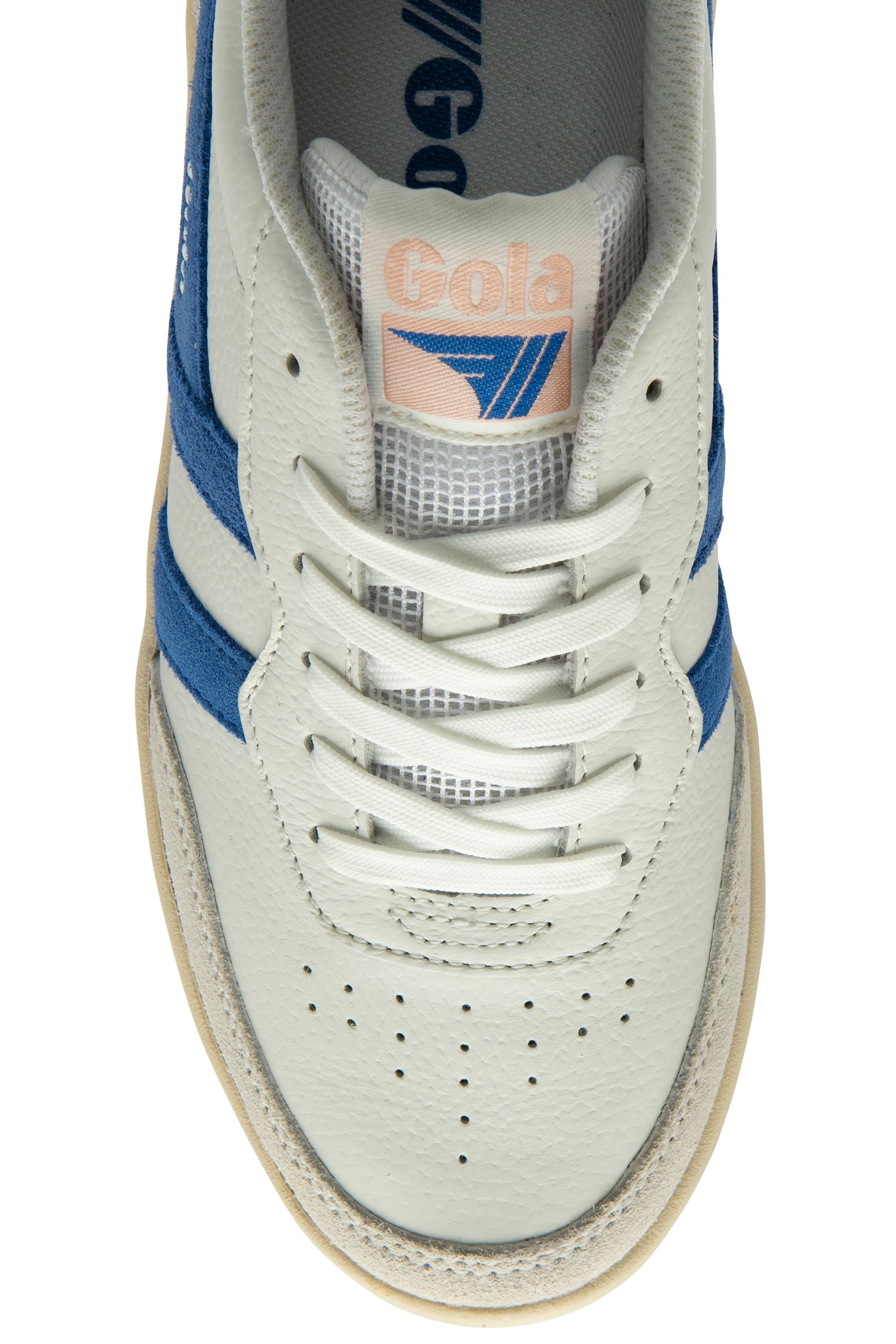 Gola white leather trainers discount