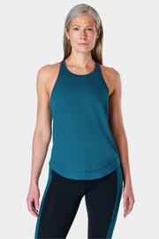 Sweaty Betty Reef Teal Blue Breathe Easy Run Vest - Image 3 of 7