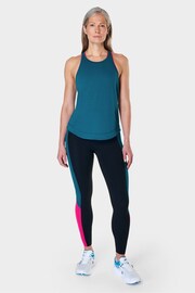 Sweaty Betty Reef Teal Blue Breathe Easy Run Vest - Image 4 of 7