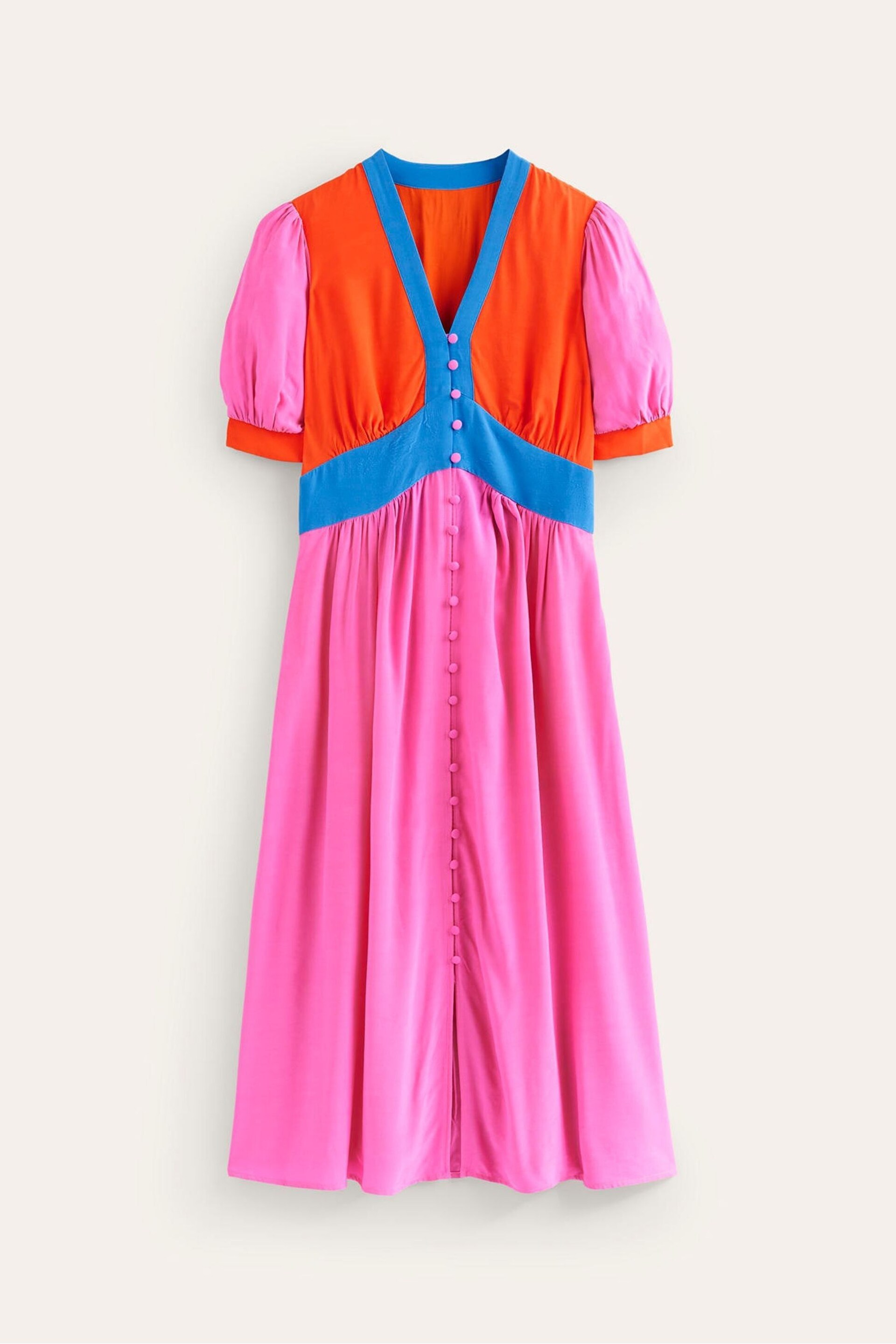 Boden Pink Elsa Midi Tea Dress - Image 6 of 6