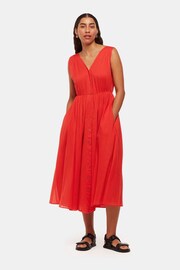 Whistles Red V-Neck Beach Dress - Image 1 of 4