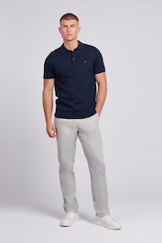 U.S. Polo Assn. Mens Regular Fit Knitted Polo Shirt - Image 3 of 7