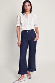 Monsoon White Embroidered Iris Blouse - Image 3 of 5