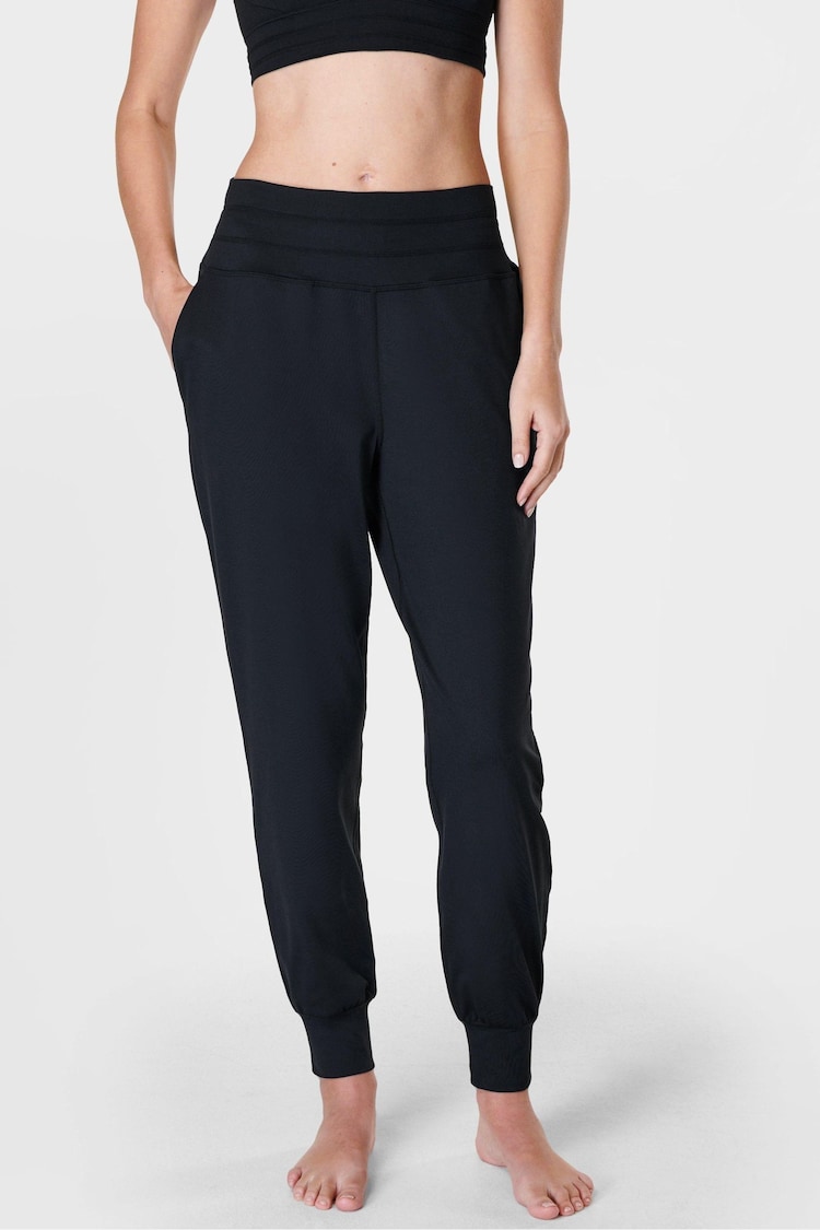 Sweaty Betty Black Gaia Performance Yoga Joggers - Image 2 of 8