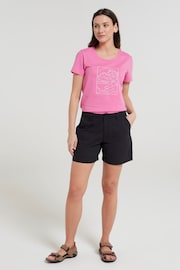 Mountain Warehouse Black Bayside 100% Organic Cotton Womens Shorts - Image 1 of 5
