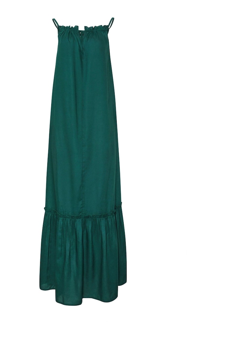 Long Tall Sally Green Maxi Halter Ruched Neck Dress - Image 5 of 5