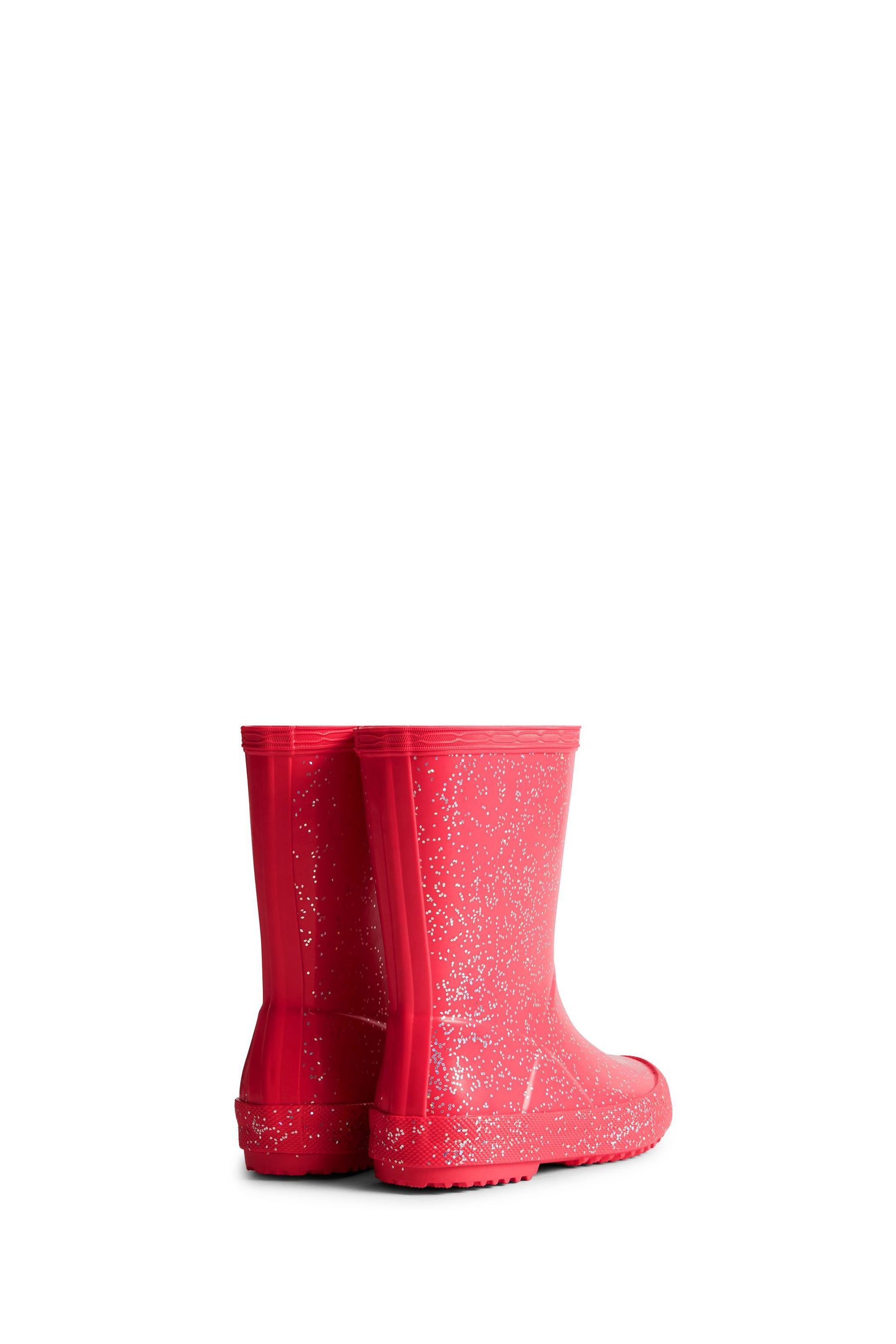 Pink glitter hunter boots outlet