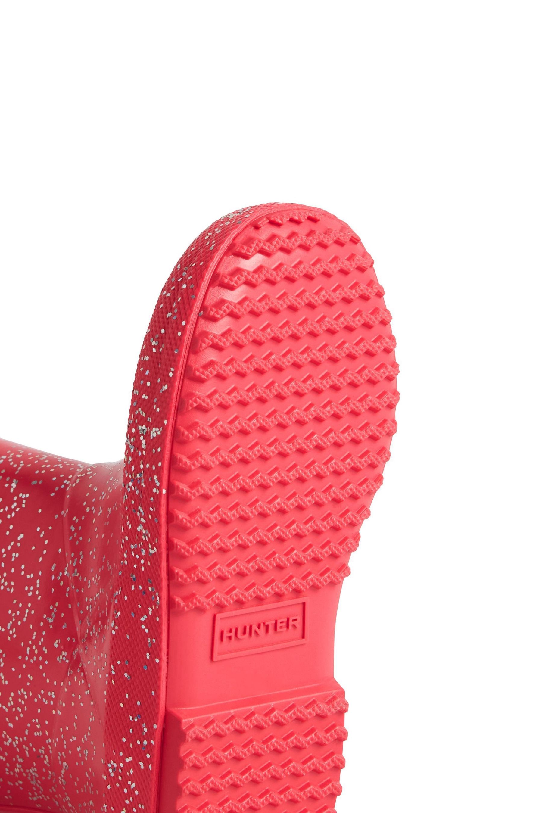 Red hunter boots size 8 discount