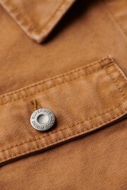 SUPERDRY Brown SUPERDRY Canvas Chore Jacket - Image 5 of 6