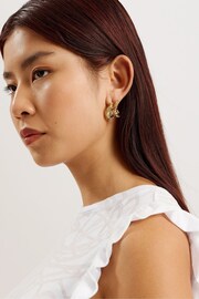 Ted Baker White Frill Sleeve Iilaa Top - Image 2 of 6