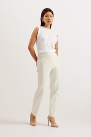 Ted Baker White Frill Sleeve Iilaa Top - Image 3 of 6