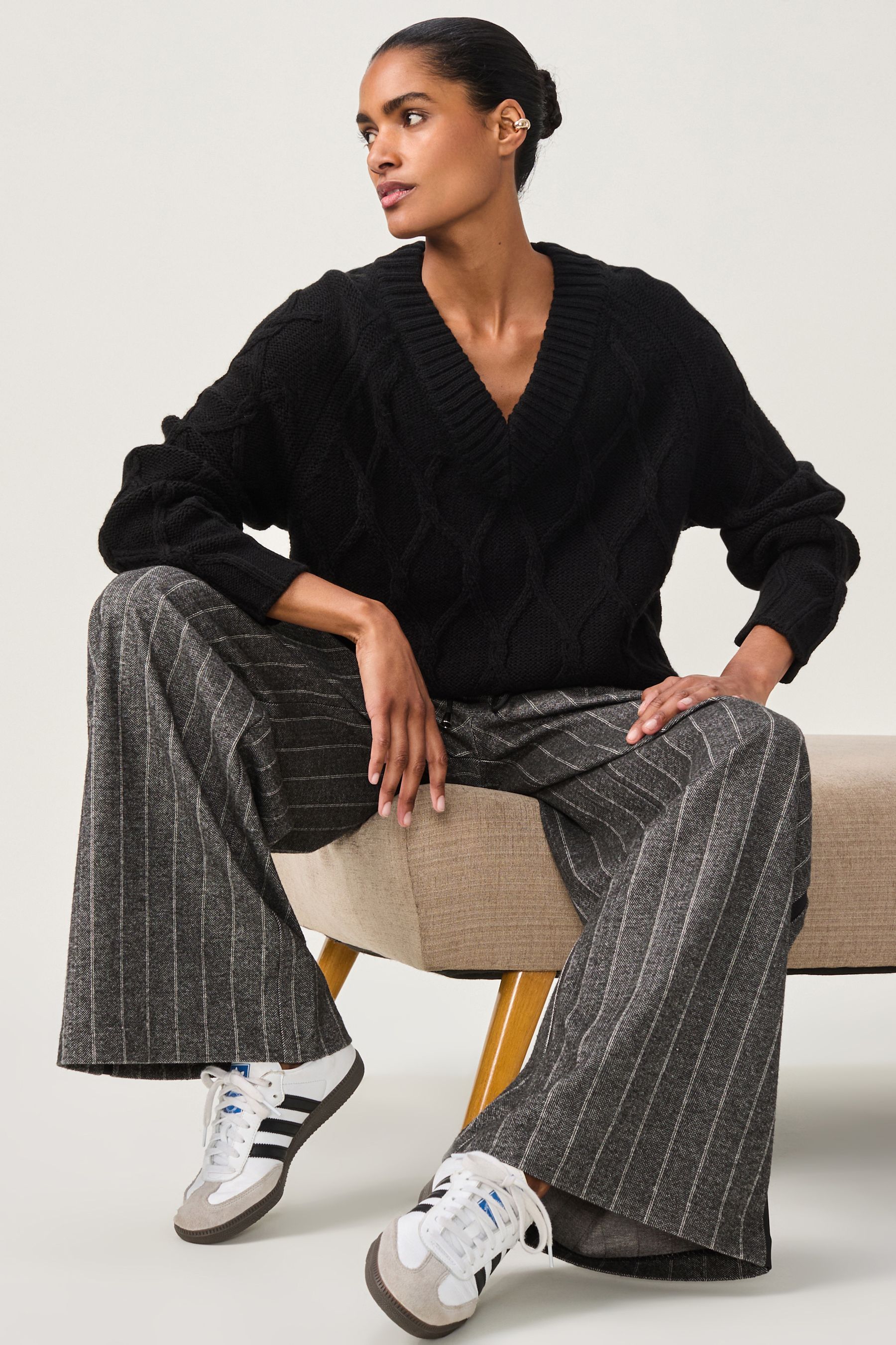 Knitted tunic jumper hot sale