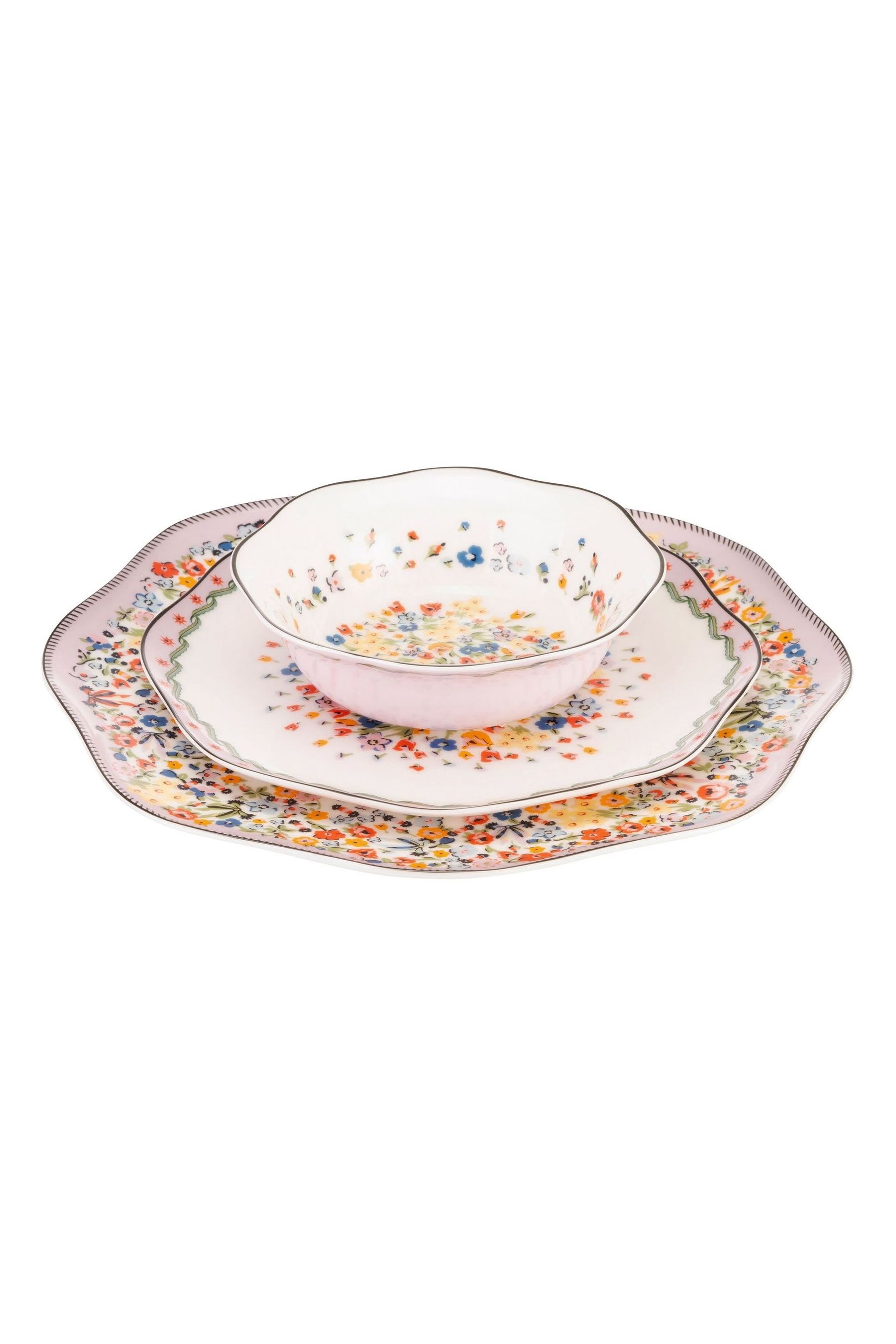 Buy Cath Kidston Multi Harmony Ditsy 12 Piece Dinner Set from the Next UK online shop