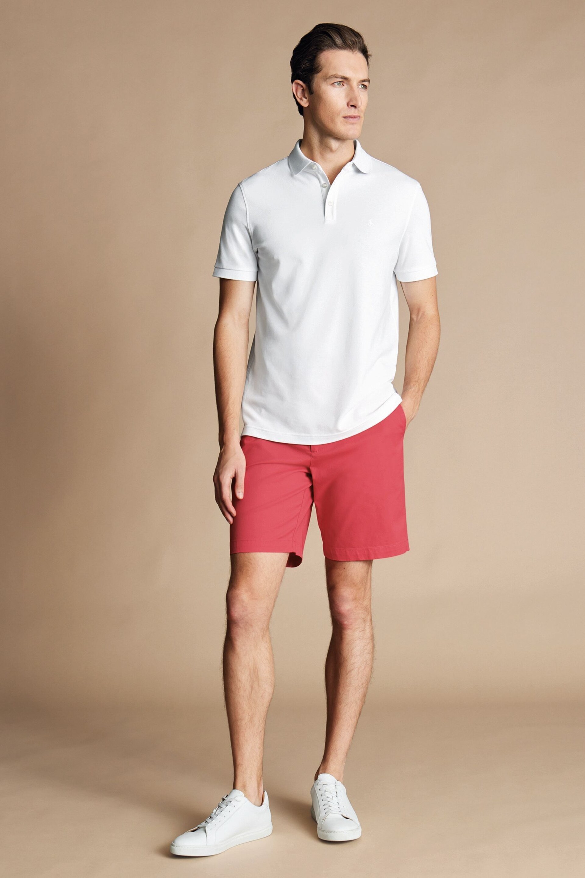 Charles Tyrwhitt Pink Cotton Shorts - Image 3 of 6