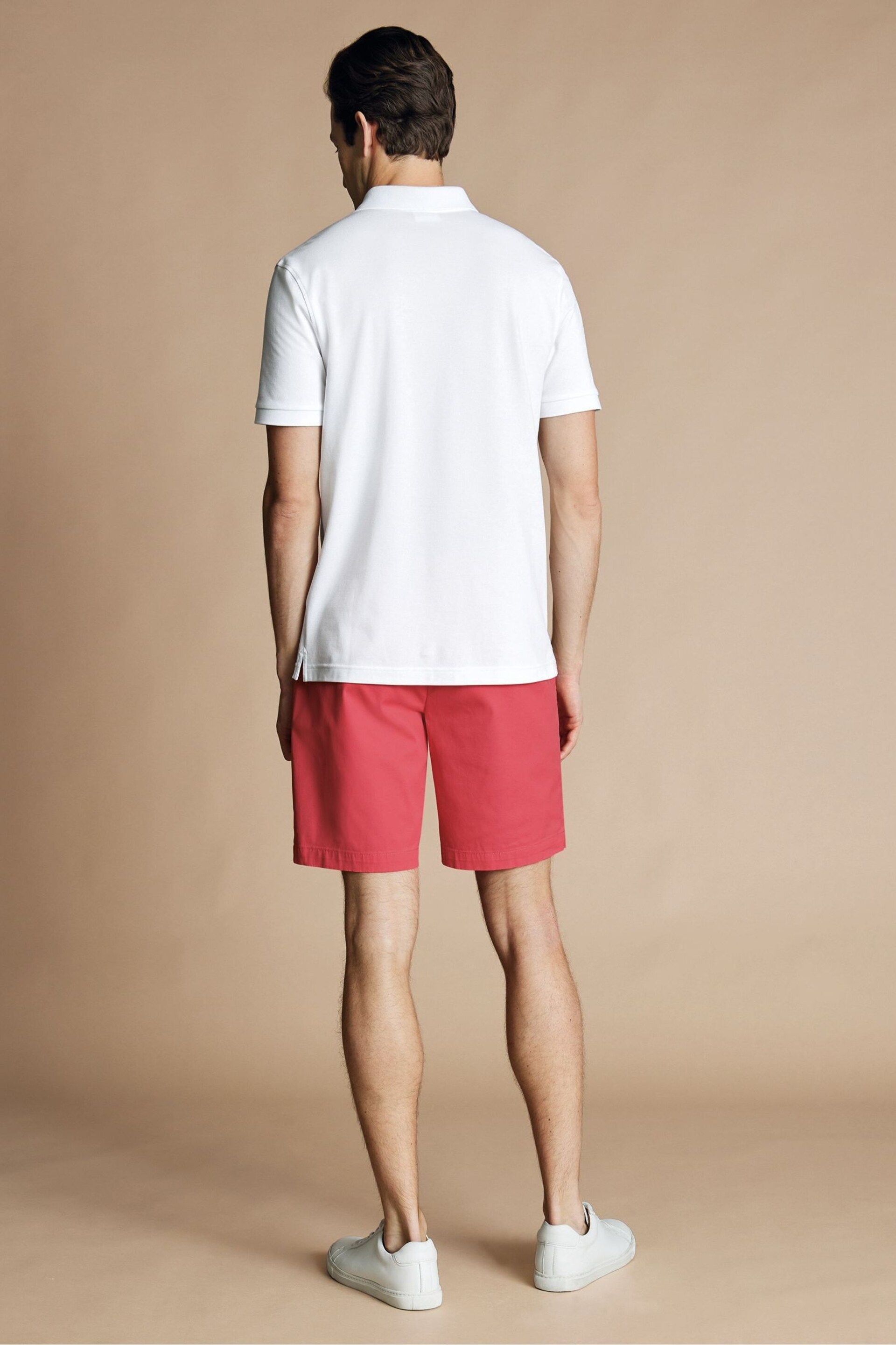 Charles Tyrwhitt Pink Cotton Shorts - Image 4 of 6