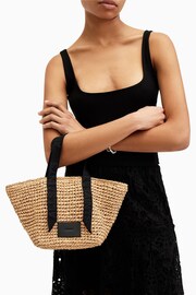 AllSaints Natural Celayne Mini Tote Bag - Image 1 of 6