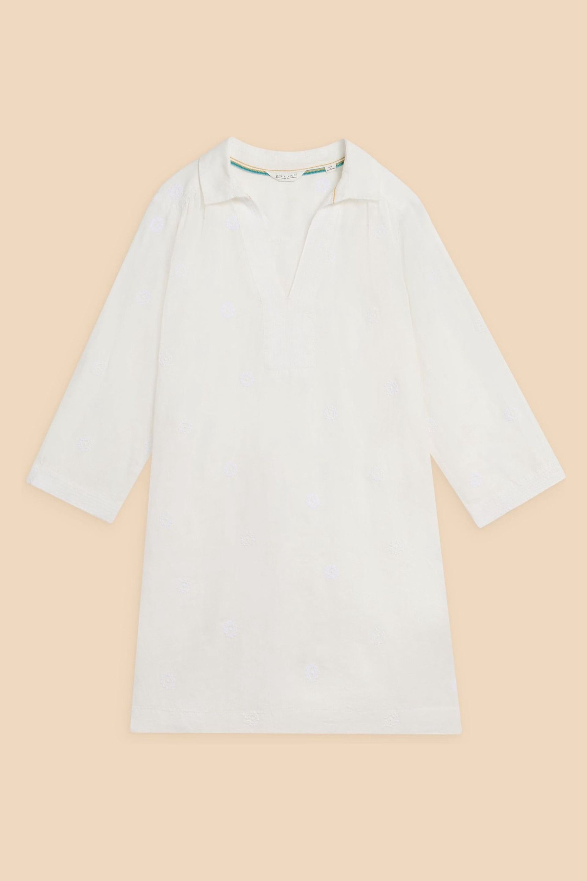 White Stuff Natural Blaire Linen Tunic - Image 5 of 7