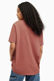 AllSaints Pink 100% Cotton Pippa T-Shirt - Image 2 of 6