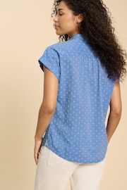 White Stuff Blue Ellie Organic Cotton Shirt - Image 2 of 7