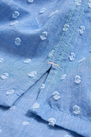 White Stuff Blue Ellie Organic Cotton Shirt - Image 7 of 7