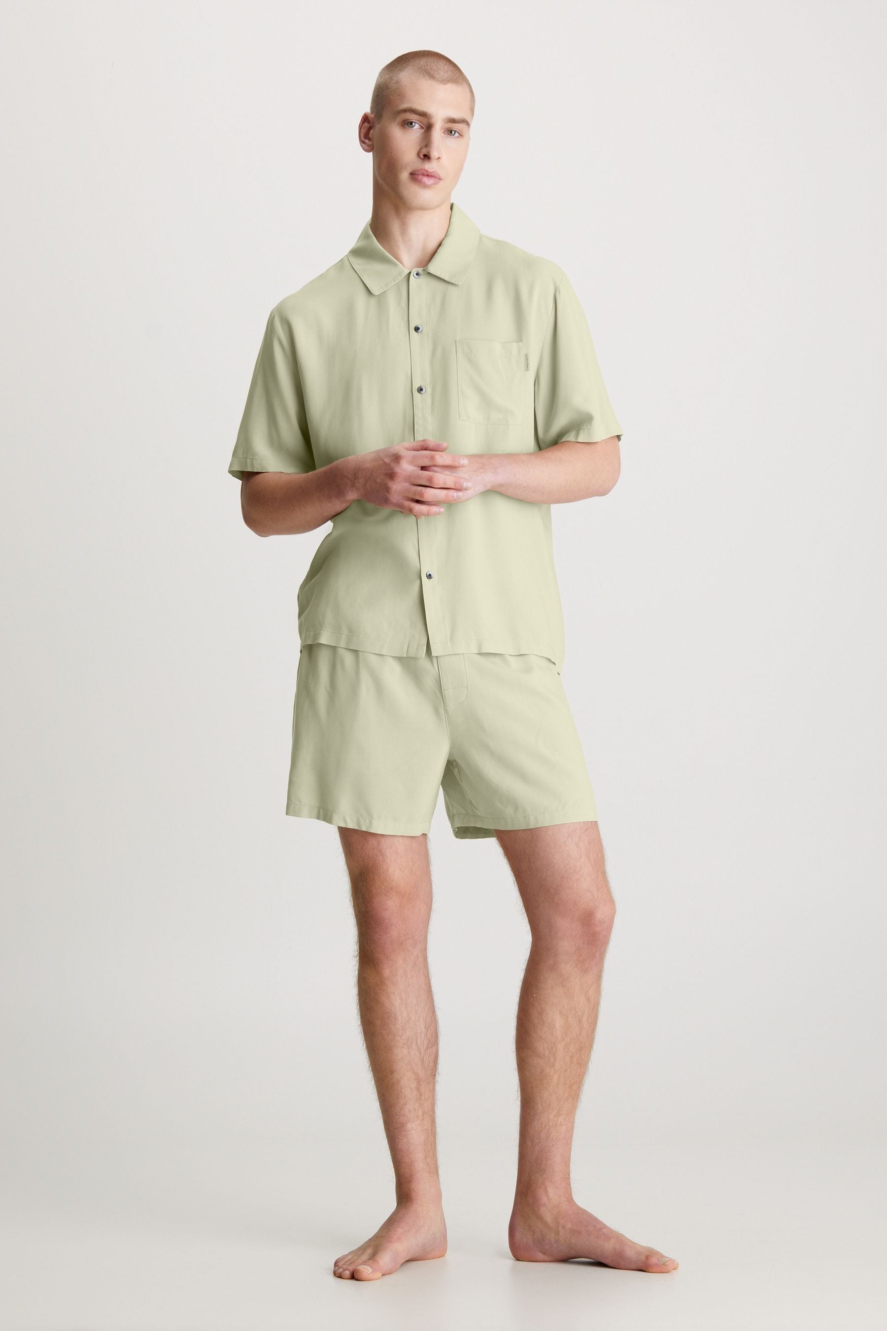 Calvin klein shirt and shorts set cheap