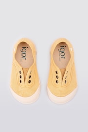 Igor Yellow Lona Canvas Plimsolls Shoes - Image 3 of 6