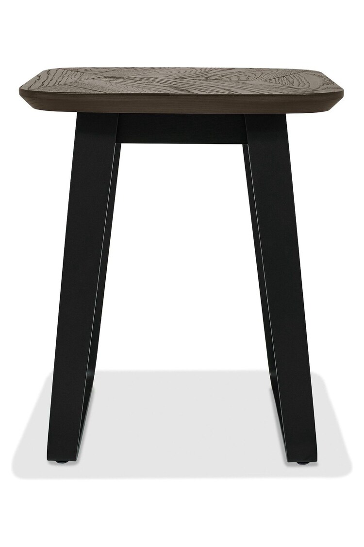 Bentley Designs Weathered Oak Peppercorn Emerson Lamp Table - Image 2 of 3