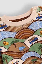 JoJo Maman Bébé Safari Scene Print Sweatshirt - Image 3 de 5