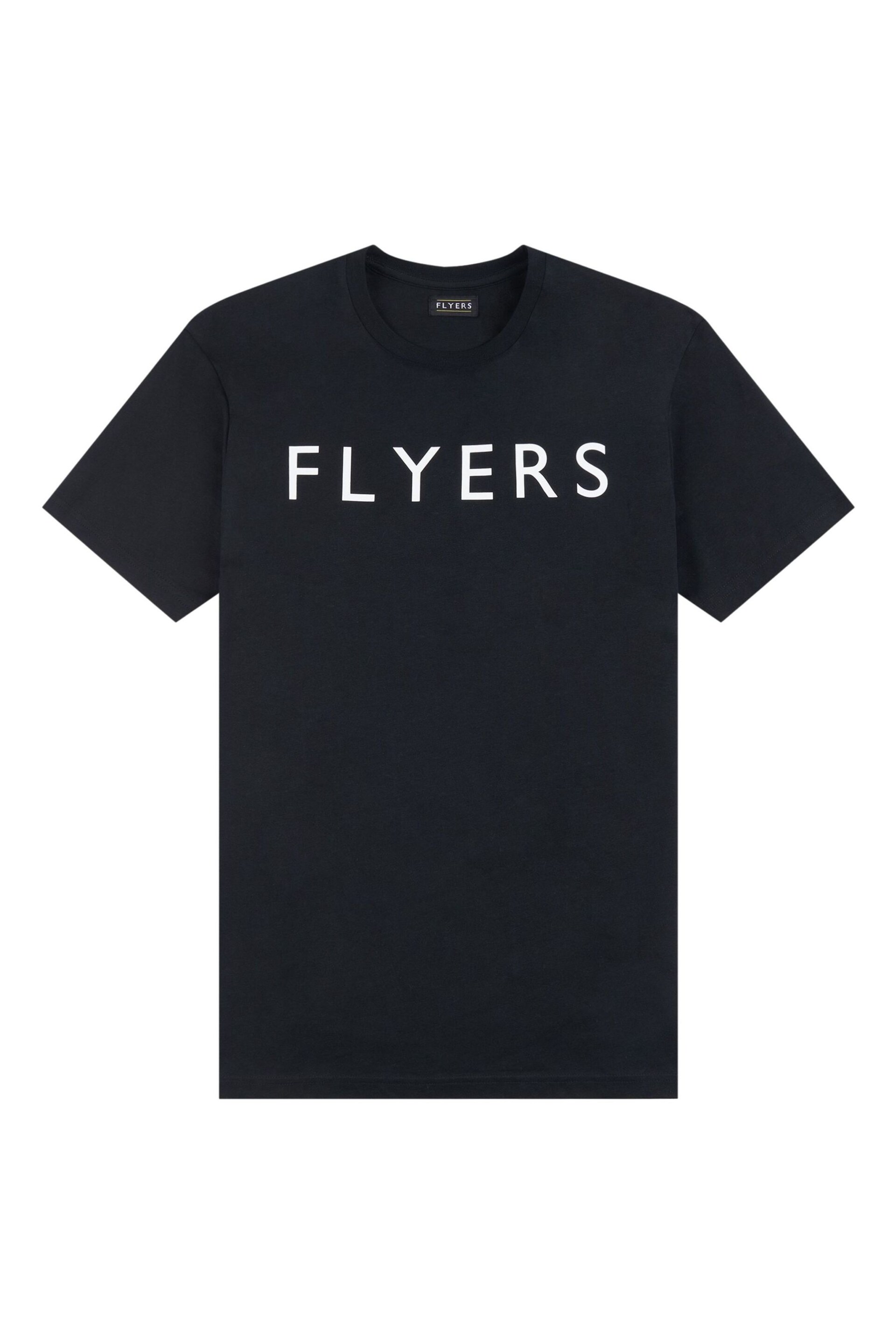 Flyers Mens Classic Fit Text T-Shirt - Image 6 of 8