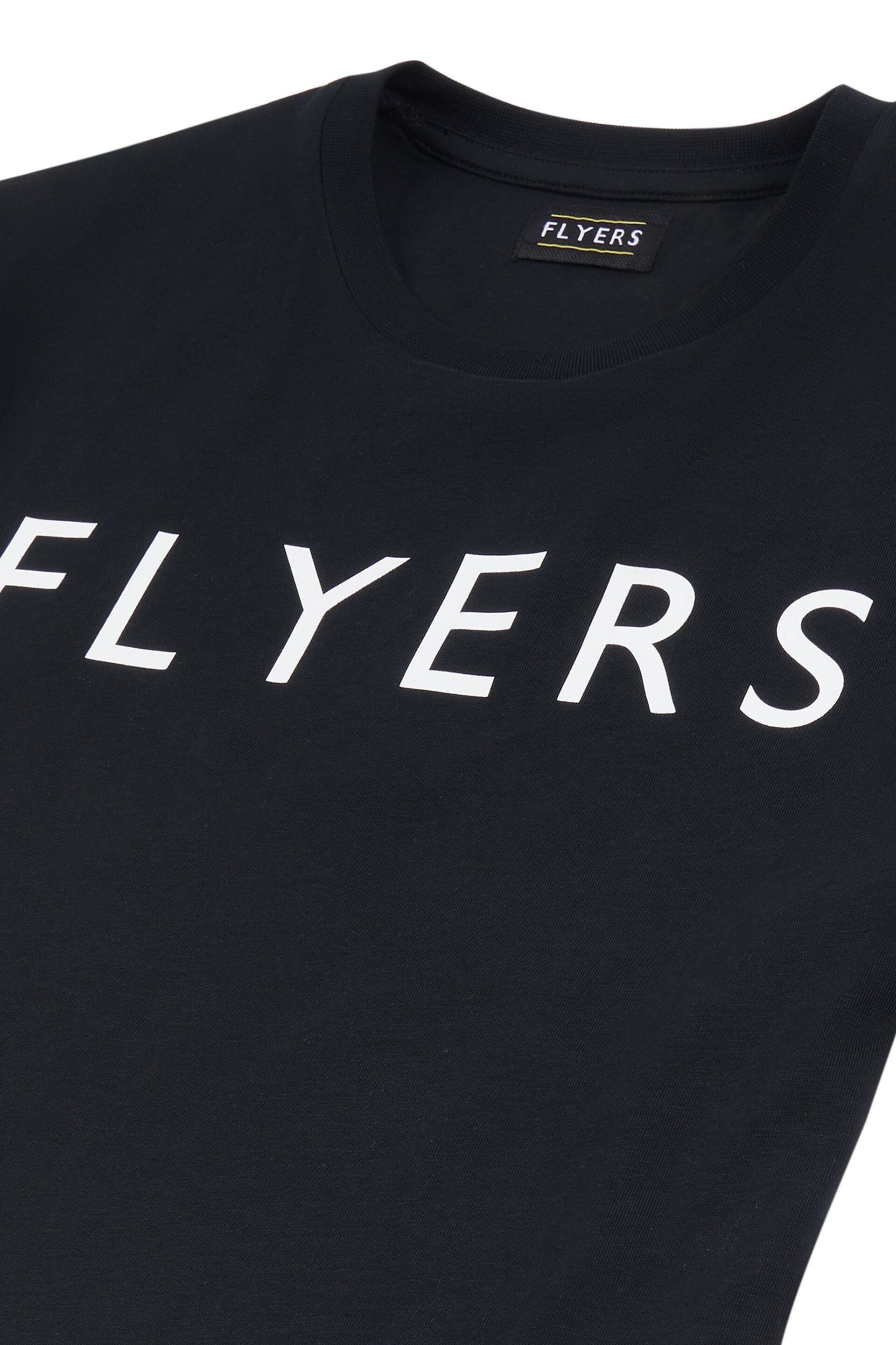 Flyers Mens Classic Fit Text T-Shirt - Image 8 of 8